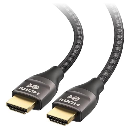 Belkin Ultra HD HDMI 2.1 Cable 6.6FT/2M - 4K Ultra High Speed HDMI Cable - 48Gbps HDMI 2.1 Cord - Dolby Vision HDR & 8K@60Hz, 10K Streaming - Compatible W/PlayStation, PS4, PS5, Xbox Series X & More