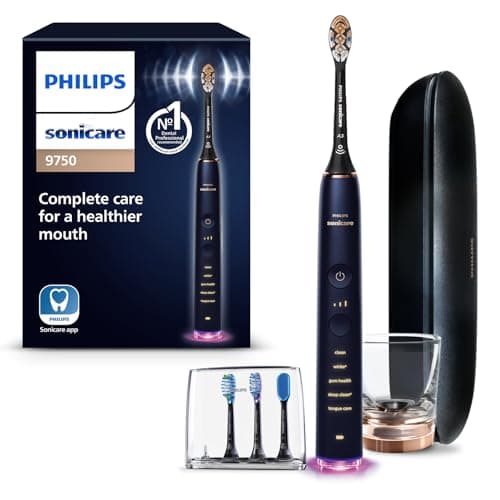 Philips Sonicare DiamondClean Smart 9750 Rechargeable Electric Toothbrush (Rose Gold)