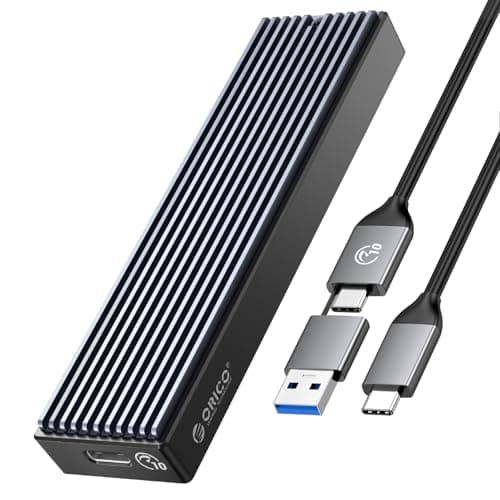 ORICO M.2 Dual protocol NVMe SATA SSD Enclosure 10Gbps USB3.2 Gen2 M2 ...