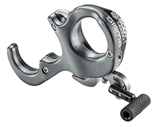 SCOTT ARCHERY 8007GU-3 Sigma Release 3 Finger Gunmetal,Black