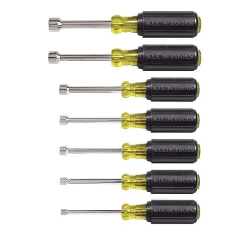 Klein Tools 631 7 Piece Nut-Driver Set with 3 Inch Shanks - Farwest ...