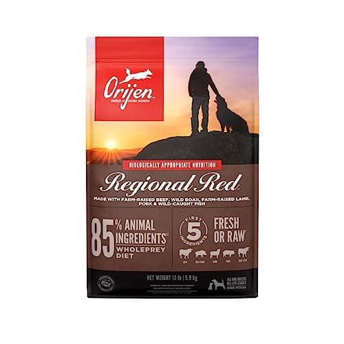 ORIJEN Grain Free Poultry Free High Protein Dry Dog Food Regional Red Recipe 23.5lb Bag
