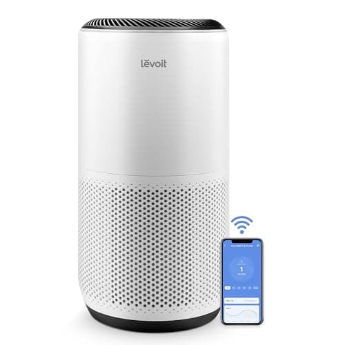 LEVOIT Air Purifiers for Large Room Home Up to 1733 Ft² with HEPA Sleep Mode, AHAM VERIFIDE, Smart WiFi, Auto Mode and Air Quality Monitor, removes Pet Allergies, Pollen, Smoke, Dust, Core 400S White