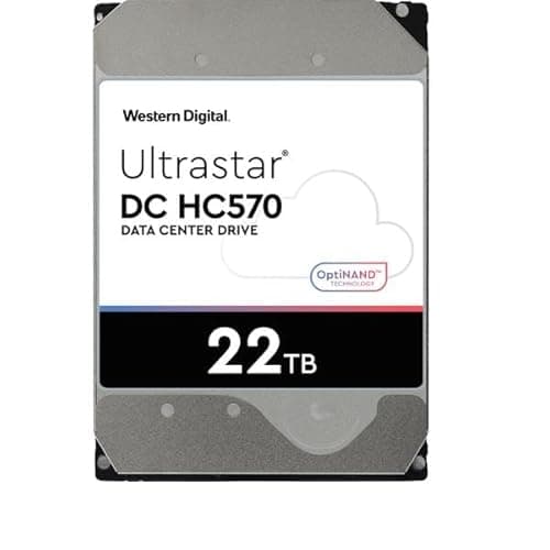 WD Ultrastar DC HC570 0F48155 22 TB Hard Drive - 3.5" Internal - SATA (SATA/600) - Conventional Magnetic Recording (CMR) Method