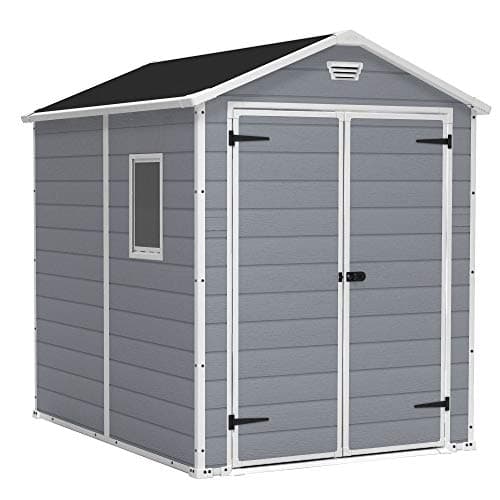 Amazon.com : Keter Manor 6x8 Ft All-Weather Heavy-Duty Resin Outdoor ...