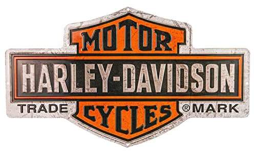 Harley Davidson Metal Art Tribute Bar & Shield Wall Sign - Etsy
