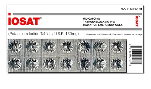 iOSAT comprimés d iodure de potassium 130 mg