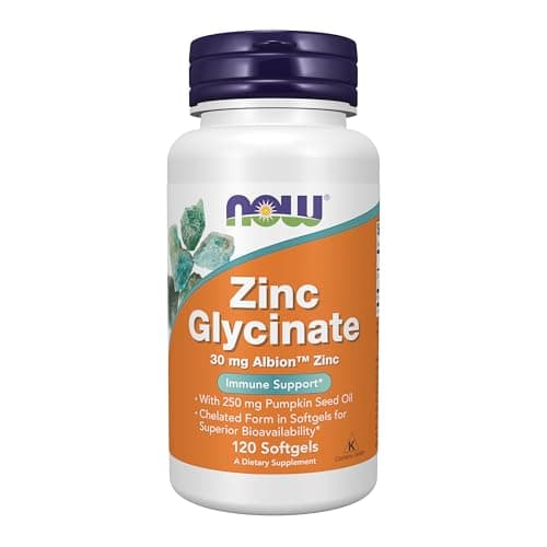 NOW Foods, Zinc Glycinate, 120 Softgels