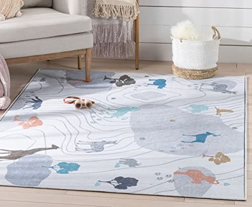 Safari Jungle Animal Kids Rug - Hand Tufted – Mannat Rugs