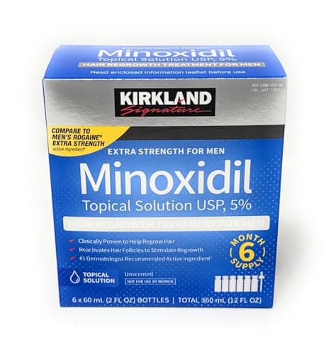Solución tópica de minoxidil Kirkland Signature 5%