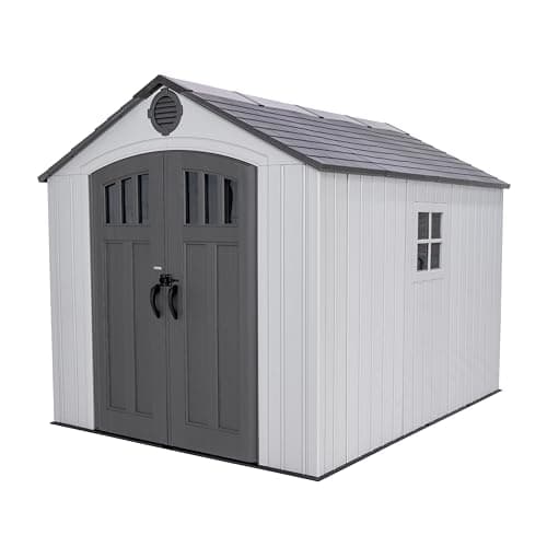 60178 Lifetime Garden Shed 10x8 Plastic Storage Building-601