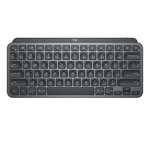 Logitech MX Keys Mini Minimalist Wireless Illuminated Keyboard, Compact, Bluetooth, Backlit, USB-C, Compatible with Apple macOS, iOS, Windows, Linux, Android, Metal Build - Graphite