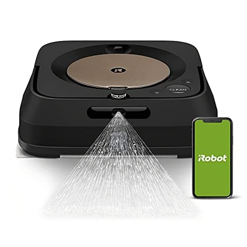 iRobot Braava Jet m6 (6012) Robot Mop – Wi-Fi Connected, Precision Jet Spray, Smart Mapping, Works with Alexa, Ideal for Multiple Rooms, Recharges and Resumes, Java Black