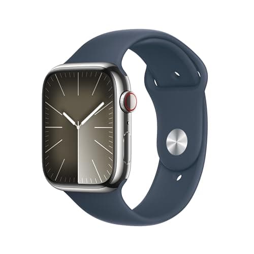 Apple Watch Series 9, GPS + Cellular, 41mm Starlight Aluminum Case with ...