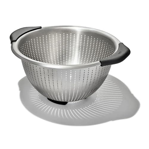 OXO Good Grips Stainless Steel 5 Quart Colander : large comfort grip ...