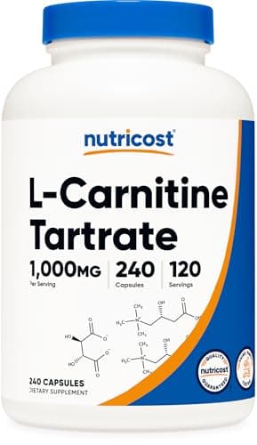Cápsulas de Nutricost L-Carnitine Tartrate 1000mg