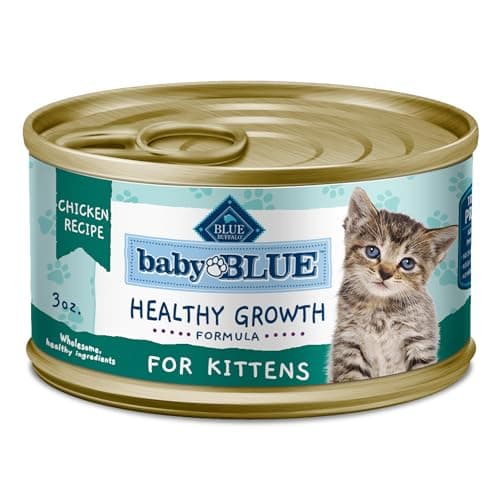 Blue Buffalo Baby BLUE Natural Kitten Pate Cat Food, Chicken Recipe ...