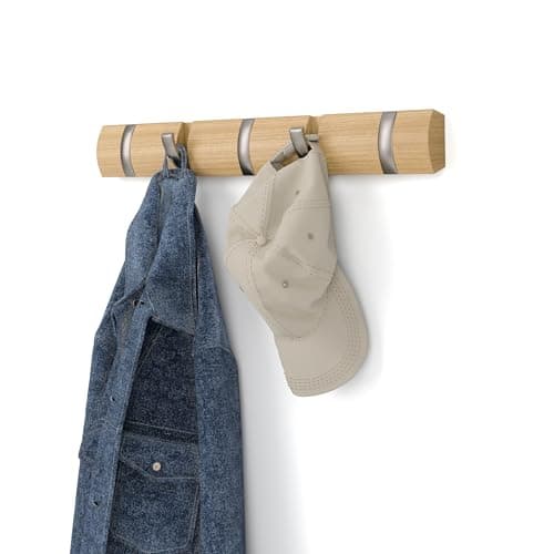 Umbra Flip 5 Hook Wall Mounted Coat Rack White - Walmart.com