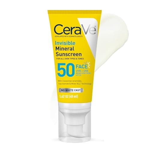 Hydrating Mineral Sunscreen Face Lotion SPF 50 | CeraVe