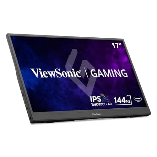 ViewSonic VX1755 17 Inch 1080p Portable IPS Gaming Monitor with 144Hz ...