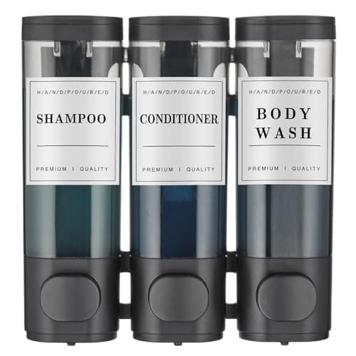 Dispensador de jabón, champú y acondicionador HotelSpa Ultra Large de 3 compartimentos