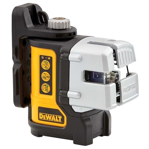 DEWALT Line Laser, Self-Leveling, Red, 3-Beam (DW089K)