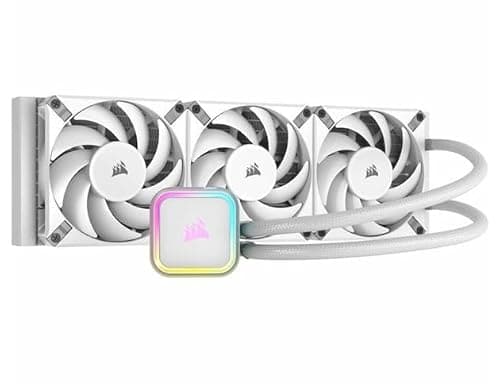 Corsair iCUE H150i Elite CAPELLIX XT Liquid CPU Cooler - Three AF120 RGB Elite Fans - 360mm Radiator - Intel LGA 1700, 1200, 115X, 2066, AMD AM5, AM4 - Included iCUE Commander CORE - Black