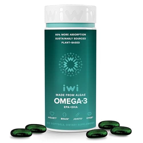 Amazon.com: iwi Omega-3 Sport, 60 Softgels (30 Servings), Plant-Based ...
