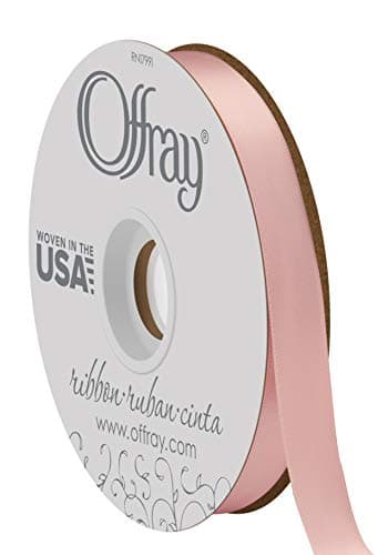Offray Ribbon Doubleface Satin 1/4" White - Walmart.com