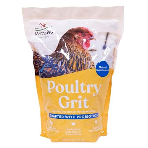 Manna Pro Poultry Grit with Probiotics, Chicken Feed, Duck Food, Turkey ...