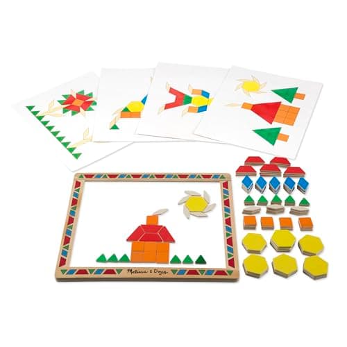 Melissa & Doug kit de bloques magnéticos para patrones