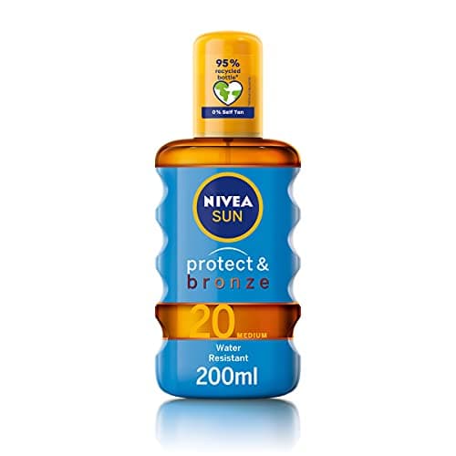 NIVEA Protect and Bronze Tan Activating Protecting Oil Number 20, Medium - 200 ml