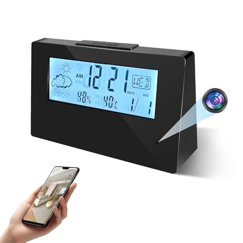 GEOSHO 4K UHD Wi-Fi Spy Clock Camera