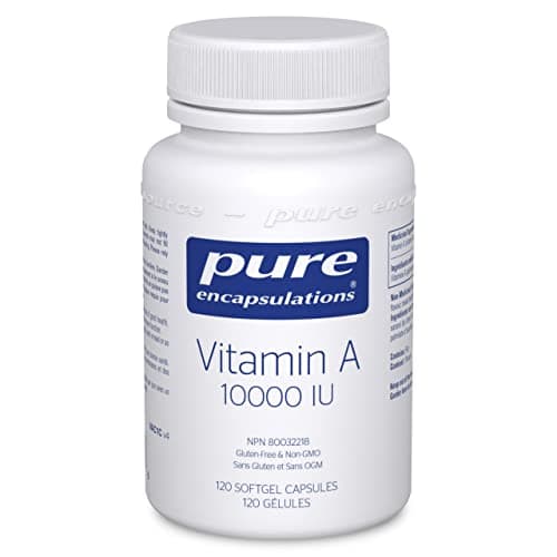 Pure Encapsulations Vitamin A - 3,000 mcg - From Cod Liver Oil - Immune & Vision Support - Vitamin A Palmitate Supplement - Non-GMO - 120 Softgel Capsules