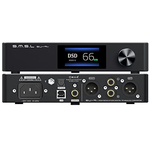 S.M.S.gal SU-9 PRO ES9039MPRO Decoder MQA&MQA-CD Bluetooth 5.0 High-Res Audio DAC XU316 768kHz/32Bit DSD512 with Remote Control