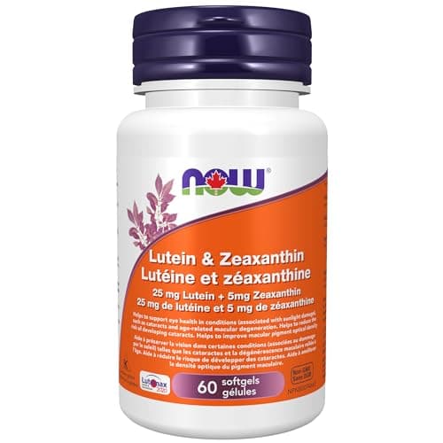 Now Foods Lutein 25mg and Zeaxanthin 5mg 60gels