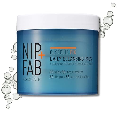 Pads de nettoyage quotidiens Glycolic Fix de Nip + Fab