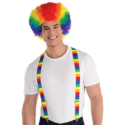 Glitter Rainbow Suspenders Adult Halloween Accessory - Walmart.com