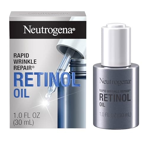 Neutrogena Anti Aging Retinol Oil for Face, Rapid Wrinkle Repair Face Serum and Eye Serum, 30 Milliliters
