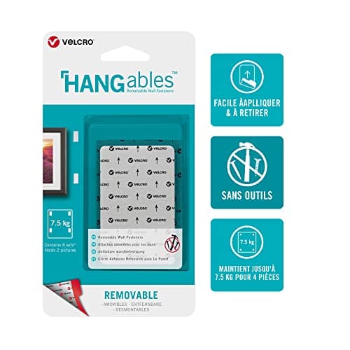 VELCRO Brand HANGables Removable Wall Fasteners 3/4 in. Squares (16 ...