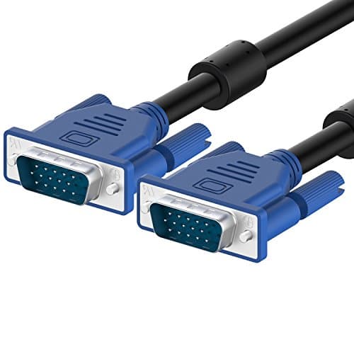 Rankie VGA to VGA Cable, Male to Male Monitor Cable for PC Laptop TV Projector, Maximum Support of 1920 * 1080 60hz, 6 Feet