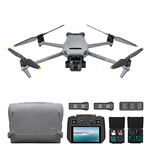 DJI Mavic 3 Cine Premium Combo - Camera Drone with 4/3 CMOS Hasselblad Camera, 5.1K Video, Omnidirectional Obstacle Sensing, 46-Min Flight, Apple ProRes 422 HQ, Max 15km Video Transmission