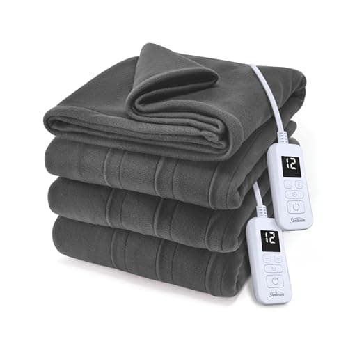 Sunbeam Quilted Fleece Heated Blanket