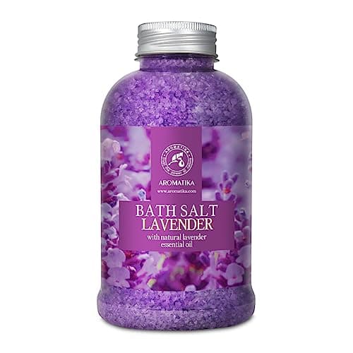 Amazon.com: Lavender Bath Salt with Natural Lavender Essential Oil 21. ...