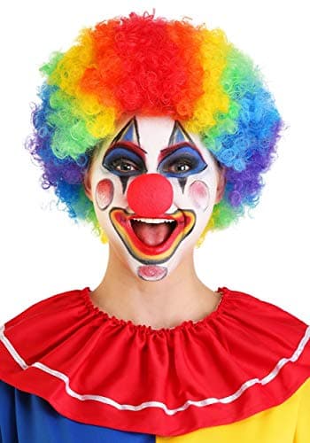 Afro Clown Wig Rainbow