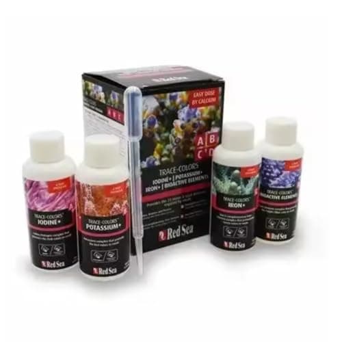 RedSea Trace ABCD Set Contains 31 Coral Trace Elements Related to Biological Functions Hard Coral Soft Tissue Pigments​