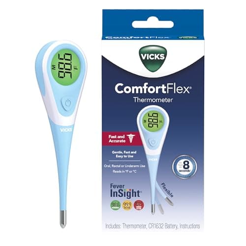 Vicks Comfort Flex Fever In-Sight Oral Digital Thermometer, All Ages ...