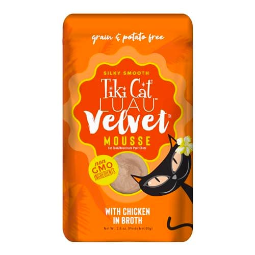 Tiki Cat Luau Velvet Mousse, Chicken …