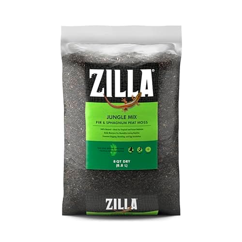 Zilla Reptile Terrarium Bedding Substrate Jungle Mix Moss & Fir, 8-Qt.
