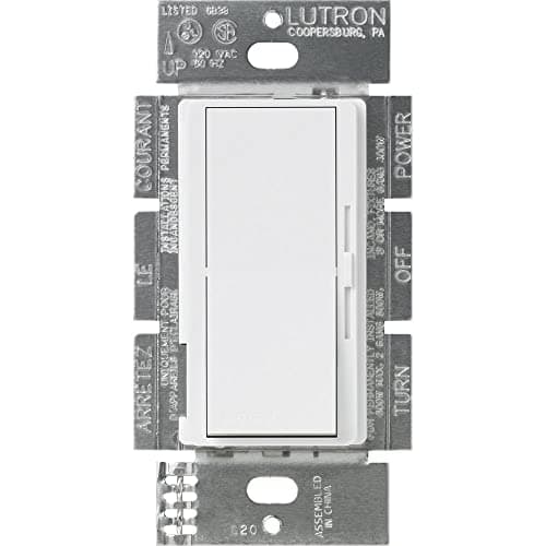 Lutron DVFSQ-F-LA Lutron Diva 3-Speed 1.5A Fan Control, Single-Pole/3 ...